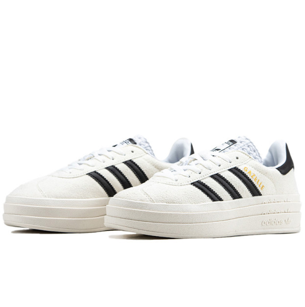 Кроссовки Adidas Gazelle Platform Bold White Black