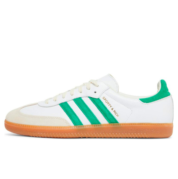Sneakers Adidas Sporty & Rich x Samba White Green HQ6075