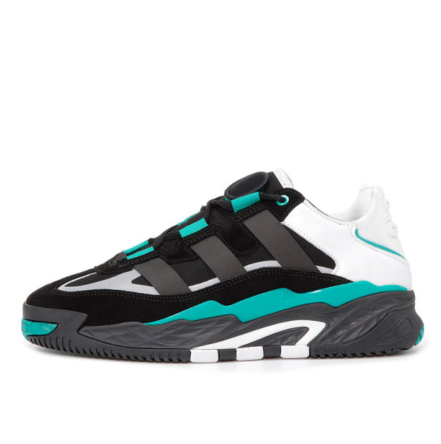 Кросівки Adidas Niteball Black Sub Green Winter З ХУТРОМ