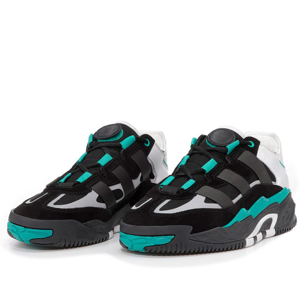 Кросівки Adidas Niteball Black Sub Green Winter З ХУТРОМ