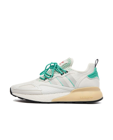 Кроссовки Adidas ZX 2K Boost Grey One Hi-Res Green FX4172