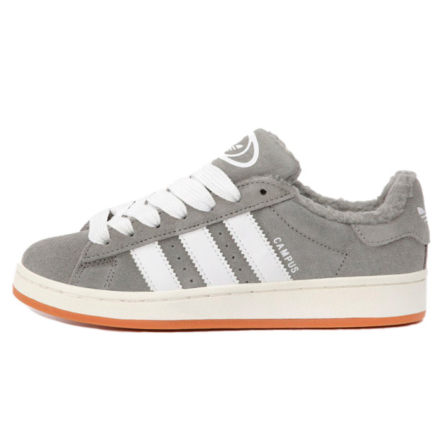 Кросівки Adidas Campus Dark Grey White Winter З ХУТРОМ