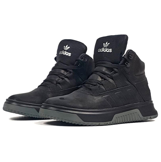 Кросівки Adidas Posturo Design Boots Black Winter З ХУТРОМ
