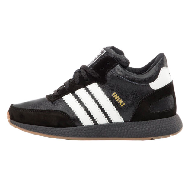 Кросівки Adidas Iniki Black White Winter З ХУТРОМ