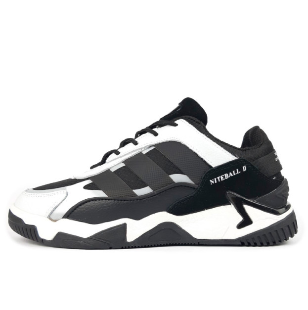 Кросівки Adidas Niteball 2.0 Black White Winter 2 З ХУТРОМ