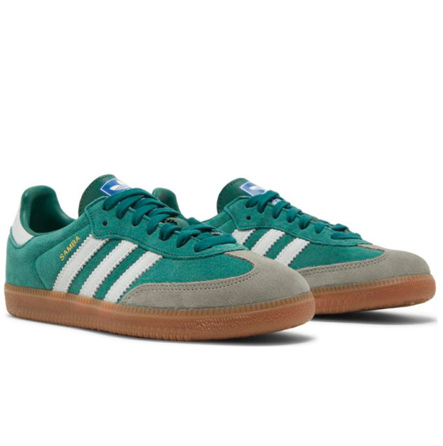 Кроссовки Adidas Samba Collegiate Green Gum ID2054