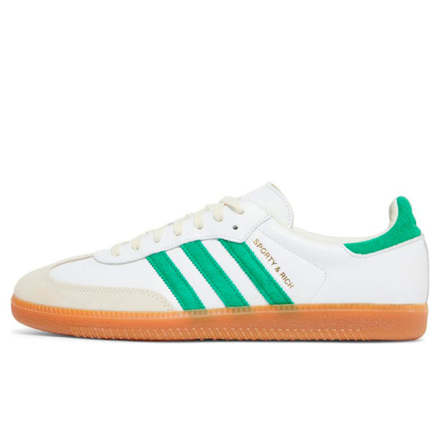 Кроссовки Adidas Sporty & Rich x Samba White Green HQ6075
