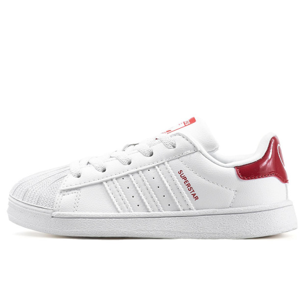 Кроссовки Adidas Superstar White Red