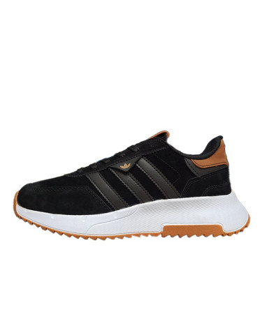 Кросівки Adidas Lite Boost Black White Brown