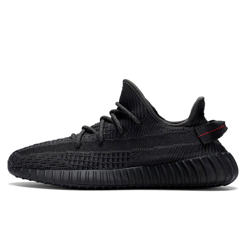 Adidas Yeezy 350 boost V2 Static Black (Шнурки с рефлективом