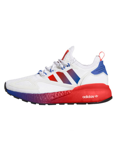 Кроссовки Adidas ZX 2K Boost White Solar Red Blue FX9519