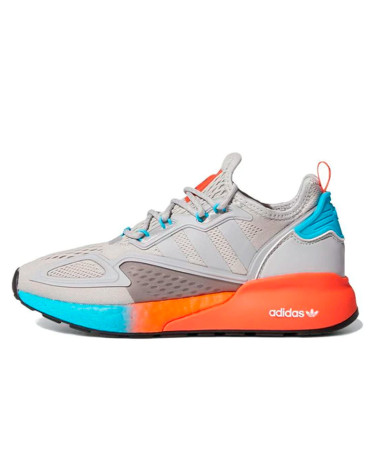 Кроссовки Adidas ZX 2K Boost Grey Two Signal Cyan FY0606