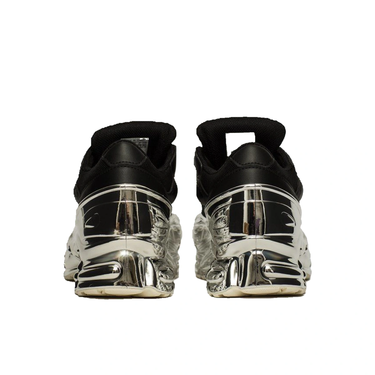 希少RAF SIMONS Ozweego Black Silver adidas Raf Simons x Ozweego Mirrored - Black for Sale
