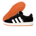 Кросівки Adidas Campus Black White Winter 2 З ХУТРОМ