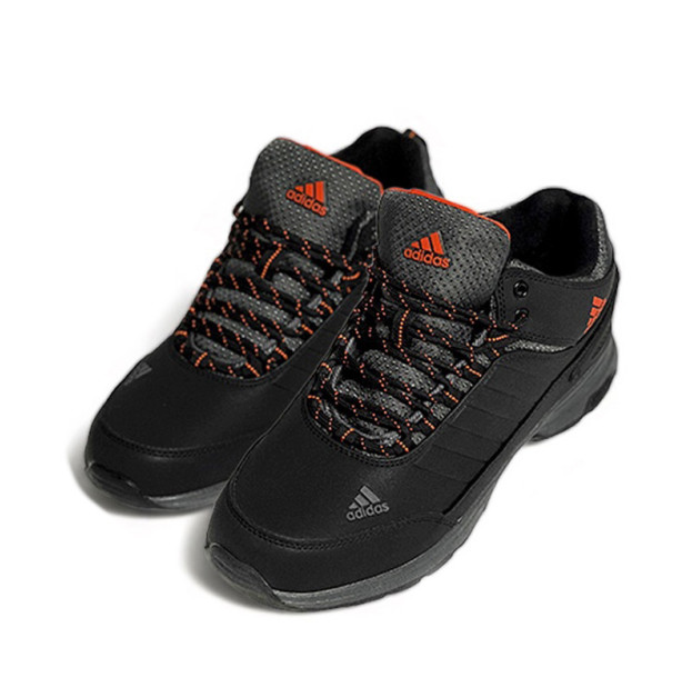 Кросівки Adidas Black Grey Red Gore-Tex Winter З ХУТРОМ