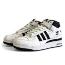 Adidas Forum High White Black С МЕХОМ