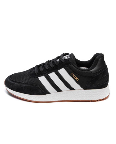 Кросівки Adidas Iniki Black White З ФЛІСОМ