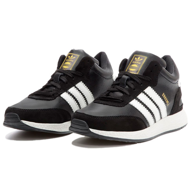 Sneakers Adidas Iniki Black White Winter 2 With FUR