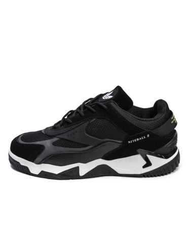 Кросівки Adidas Niteball 2.0 Black White Winter З ХУТРОМ