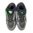 Sneakers Adidas Niteball 2.0 Black Grey Green With FUR
