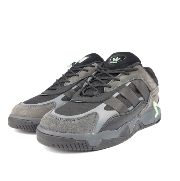 Sneakers Adidas Niteball 2.0 Black Grey Green With FUR