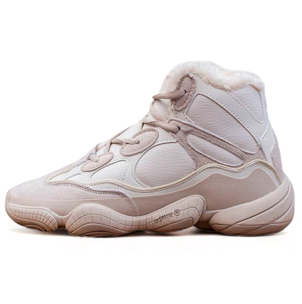 Sneakers Adidas Yeezy Boost 500 High Beige WInter With FUR