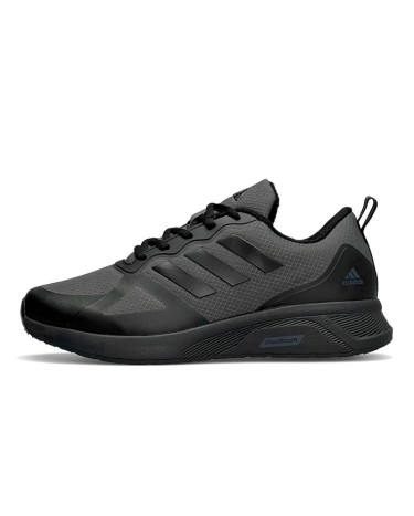 Кросівки Adidas Cloudfoam Termo Dark Grey Black з Флісом