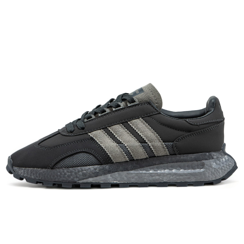 Grey leather adidas shop