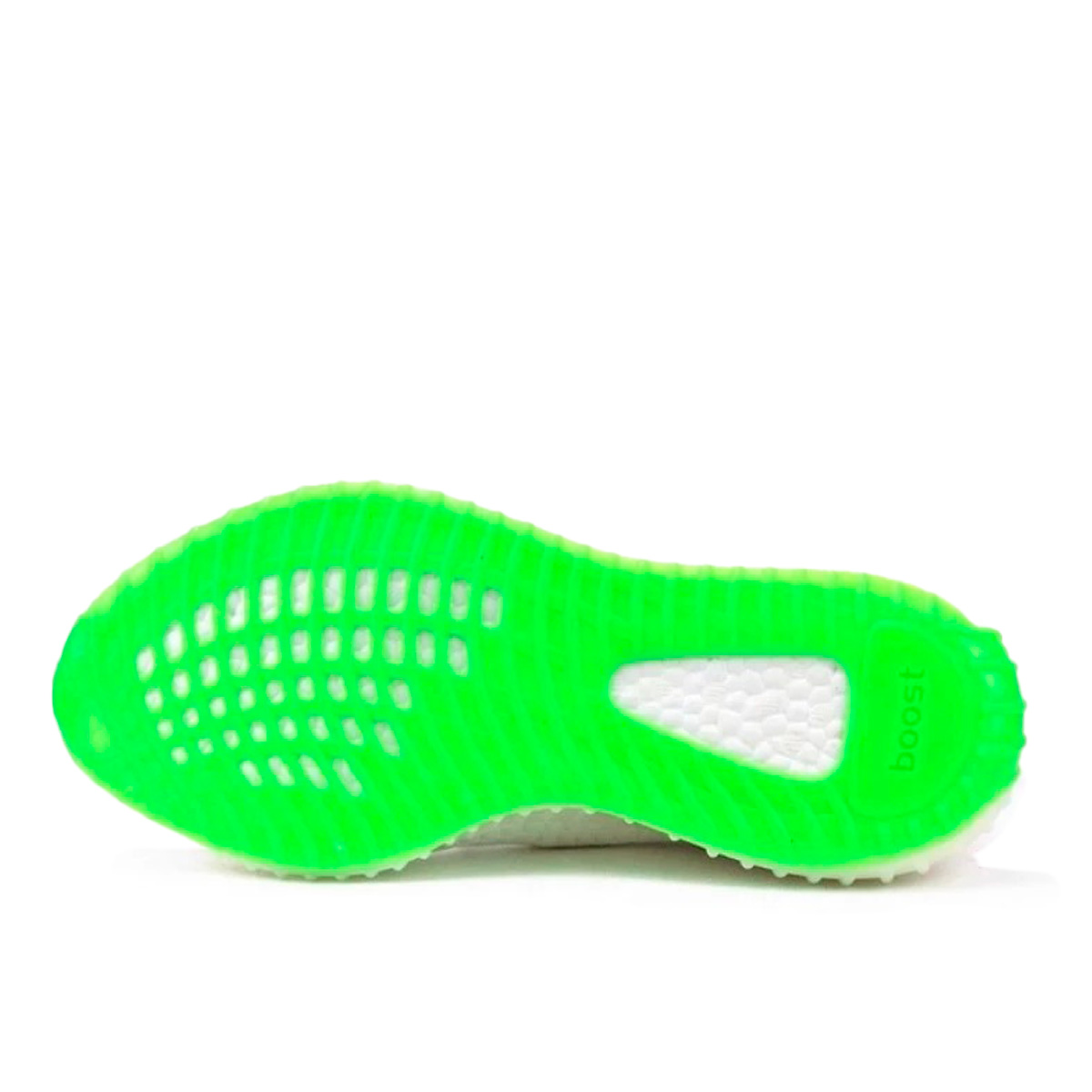 Yeezy white green best sale